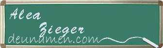 Alea Zieger Visitenkarte